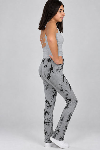 Leggins Push Up Tie-Dye Gris Claro