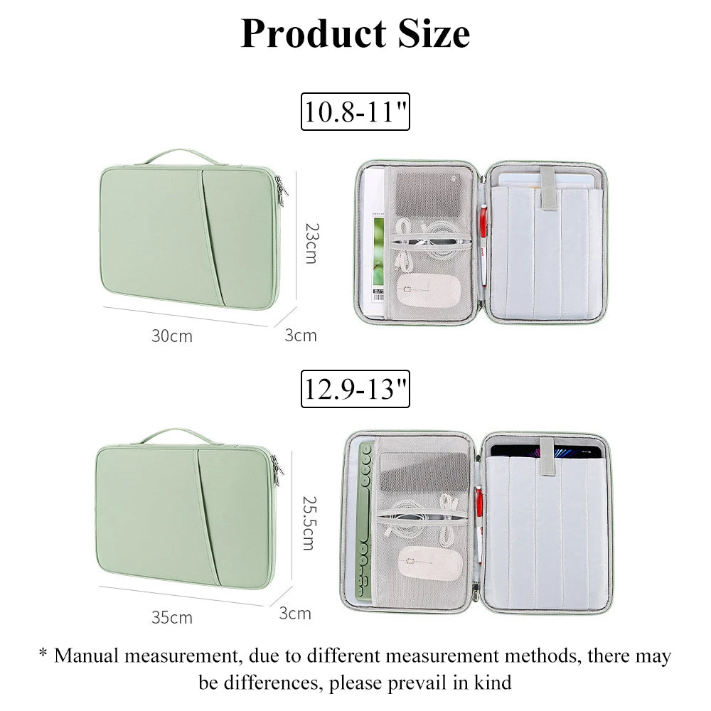 Funda Organizadora para Tablet y Laptop 11-13" | Impermeable, Acolchada y Multi-Compartimentos