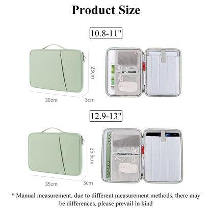 Funda Organizadora para Tablet y Laptop 11-13" | Impermeable, Acolchada y Multi-Compartimentos